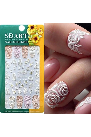 5d-k127 Kabartmalı Tırnak Stıcker