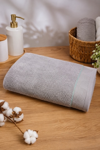 Love Home 70x150 Banyo Havlusu Gri