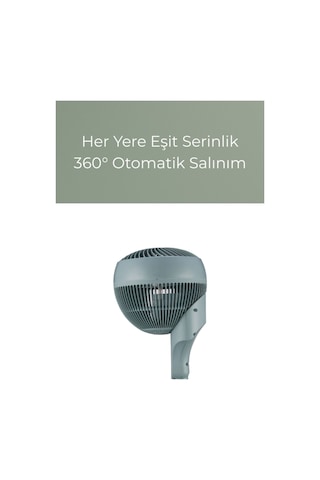 Woox 8'' 360 Derece Salınımlı Uzaktan Kumandalı Dokunmatik Ekran 40 Cm Zaman Ayarlı Masaüstü Vantilatör