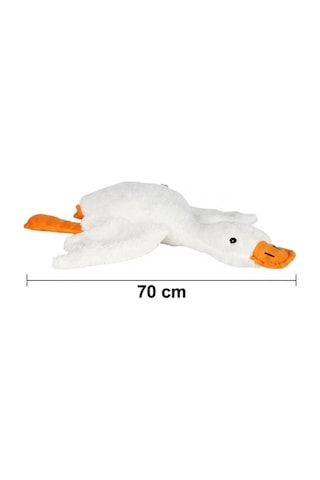 Peluş Kaz 70 Cm Sevimli Ve Konforlu: Uyku Yastığı Ve Sarılma Arkadaşı Dekoratif Oyuncak