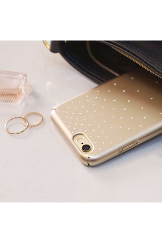 Ringke Noble Slim Apple Uyumlu iPhone 6s Plus/ 6 Plus İle Taşlı Kılıf 4 Tarafı Saran Tam Koruma Rose Gold