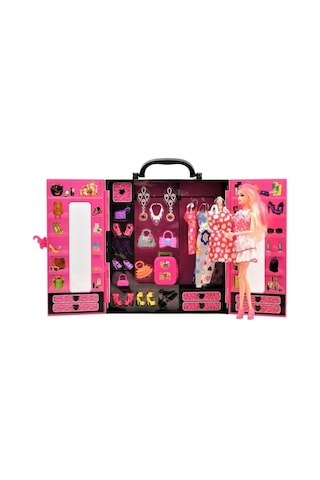 Kayyum Oyuncak Beauty Fashion Star Barbie Elbise Gardrobum  Bebekl