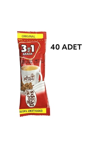 Hot Drops 3ü1 Arada Otobüs İkramlık Hazır Kahve 40 x 9 G