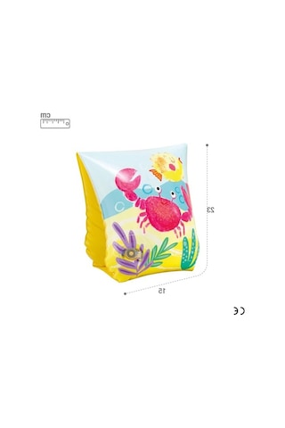 Balık Baskılı Kolluk, 23x15 Cm Boyutlarında Su Oyunları İçin Güvenli