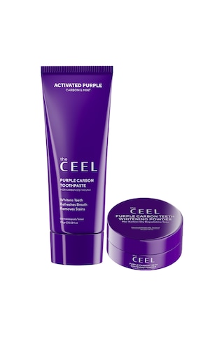 The Ceel Mor Karbon Diş Beyazlatma Seti (Mor Karbon Diş Macunu 75 Gr + Mor Karbon Diş Tozu 50 Gr)