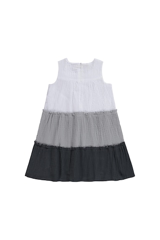Civil Girls Fiyonklu 6-9 Yaş Elbise - Gri Antrasit