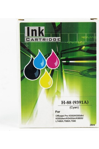 Uyumlu İnk For Hp C9391a H88 Mavi İnk Kartuş 28ml