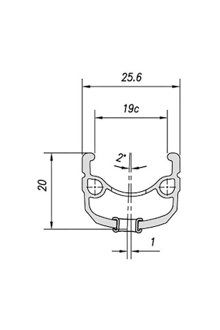 Mach1 V-fren Uyumlu Jant Çemberi 26" 36h