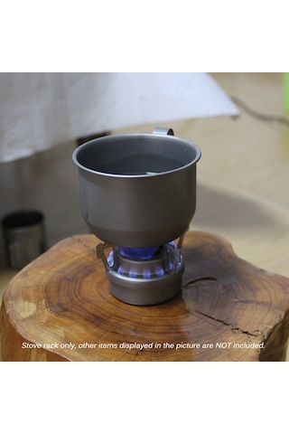 Neevoyu "ultra Hafif Titanyum Kamp Ocağı Seti - Taşınabilir Alkol Ocağı Ve Desteği" Çok Renkli