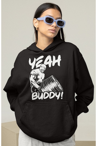 Sevbano Yeah Buddy Ronnie Coleman Bodybuilding Fitness Gym Baskılı Unis Siyah