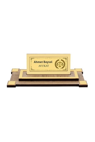 Ahşap Masa İsimliği Bk04