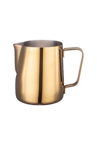 Paslanmaz Çelik Süt Köpürtme Sürahi Fincan Aracı Zanaat Kahve Moka Süt Köpürtme Kahve Aracı Aurumen 350 Ml