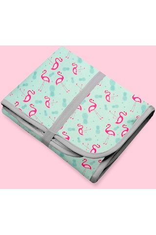 Anne Bebek Bakım Örtüsü Alez Yenidoğan Alt Açma Değiştirme Flamingo Organizer Ped Minder ÇiftTaraflı