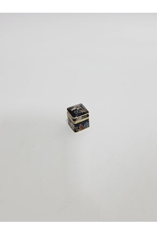 Antika Cloisonne Minyatür Kutu 2x2cm 090