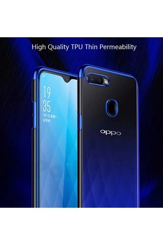Oppo A5S Kamera Korumali Köseleri Renkli Seffaf Silikon Kilif 414505782