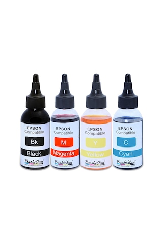 For Epson Claria ve L Serisi Yazıcılara Uyumlu 4X100 ML Mürekkep