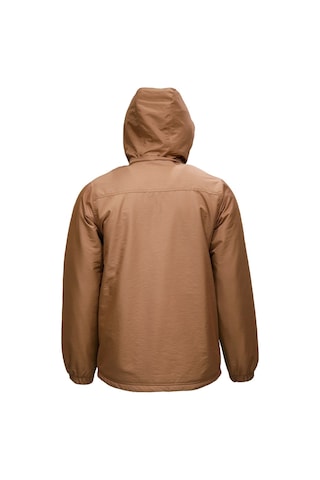 Erkek Kapitone Kapüşonlu Içi Peluşlu Kahverengi Mont 001