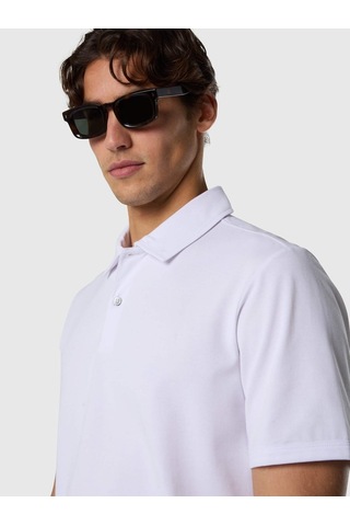 North Sails Kısa Kollu Pamuklu Erkek Polo Yaka T-shirt-33492 Beyaz