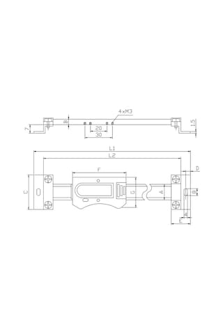 Fett 0-600mm Asimeto Yatay Dijital Doğrusal Cetvel As-326245