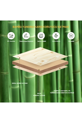 Kingcamp Bamboo L 100x70 Bambu Kamp Masası Çok Renkli