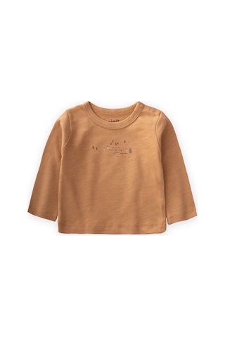 Cigit Baskılı Mevsimlik T-shırt 0-4 Yaş Camel Camel