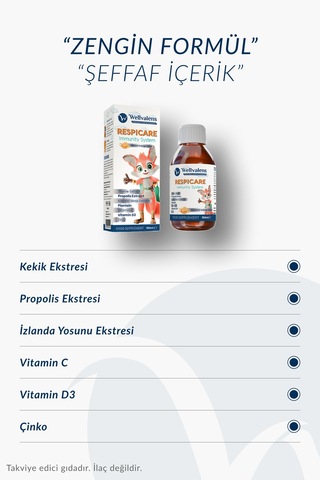 Respicare Kekik Propolis Ve İzlanda Yosunu İçerikli Bitkisel Sıvı Takviye 150 ML