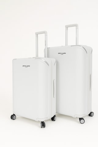 Pierre Cardin Büyük Ve Orta Boy 2'li Set %100 Polipropilen Valiz Beyaz 04pc7090 Beyaz