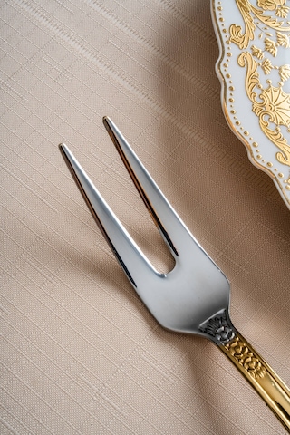 Acar Karat Star Gold Servis Çatalı - 30 Cm