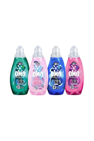 Omo Express Fresh Sensitive Sıvı Çamaşır Deterjan Seti 1480 Ml X4 Diğer