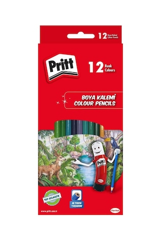 Boya Seti Kuru Sulu Pastel Keçeli Ve 43 Gr Stick Yapıştırıcı Kırtasiye Seti Prit