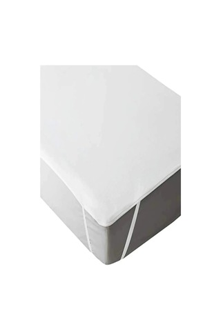 Evony Sıvı Geçirmez Alez 90x200 Cm Pamuk Yatak Koruyucu Beyaz