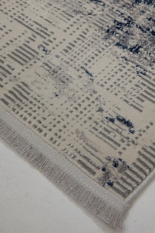 Enti Dora 1909 Mavi Salon Halısı Kesme Yolluk Yumuşak Doku Kaymaz Tozumaz Halısı Mavi