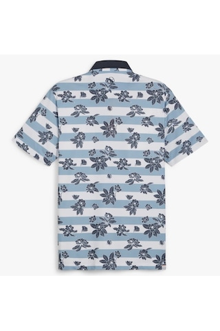 Puma Garden Pique Polo Çiçek Baskılı Erkek Golf Tshirt Zen Blue-deep Navy