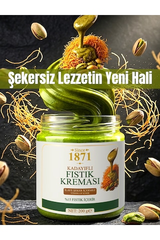 Kadayıflı Fıstık Kreması %15 Antep Fıstığı 200 G İlave Şeker İçermez