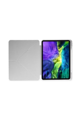 Apple Apple iPad Pro 11 2024 Kılıf Kalemlikli Mars Tablet Kılıfı - Gri Diğer