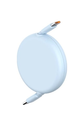 Baseus Free2pull Mini Geri Çekilebilir Şarj Kablosu Type-c To Type-c 100w 2m. - Mavi