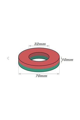 Mıknatıs, 70X32X10 Ferrit Kömür Halka Seramik Mıknatıs Magnet 236848554