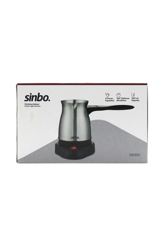 Çelik Elektrikli Cezve Türk Kahve Makinesi - 6fincan 500ml 360 Kablosuz Kullanım Katlanır Kulp 600w Scm-9039 5580 Çok Renkli