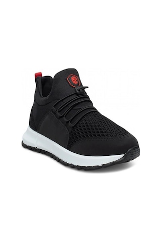 Celira Glc Siyah Kırmızı Erkek Fileli Sneaker Spor Ayakkabı Siyah