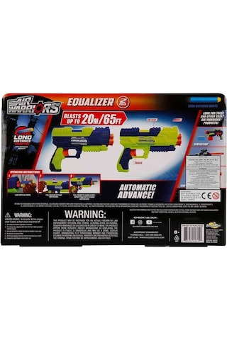 1062615 Air Warriors Equalizer 10 Mermili 2 Li Sünger Dart Atan Silah 21 Cm