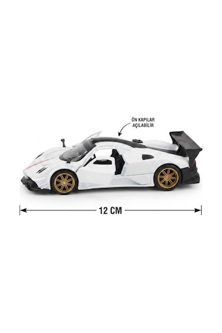 Hobbiez Lisanslı Pagani Zonda Kapıları Açılabilir Model Diecast 1.36 Ölçek Metal Model Araç