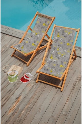 Bluehomeconcept Adawall Home Grey Angry Tweety Şezlong