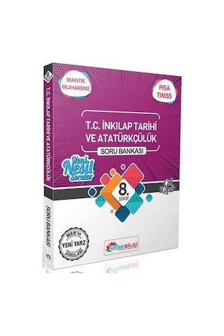 8. Sınıf T.C. İnkılap Tarihi ve Atatürkçülük Özet Bilgili Soru Bankası - Köşebilgi Yayınları