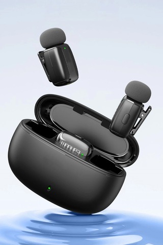 Plentiful Profesyonel Kablosuz Yaka Mikrofonu İphone 15/16 Uyumlu 2 Mikrofonlu Type-c 1072