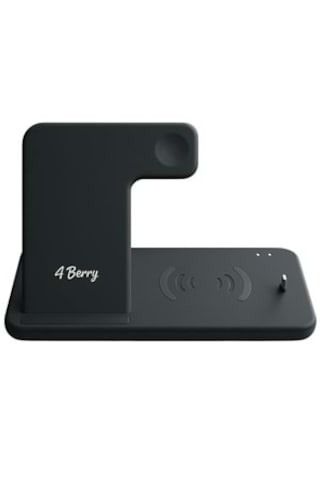 Abk-q20s Siyah 4-in-1 Kablosuz Şarj Standı Telefon, Saat, Kulak