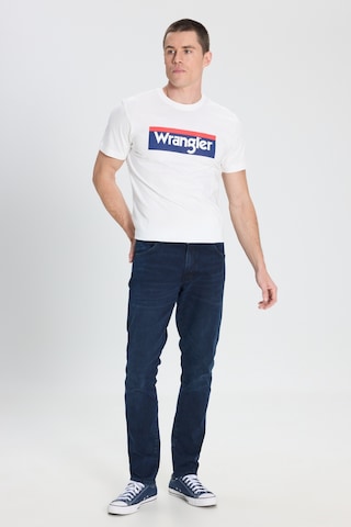 Wrangler Slim Fit Dar Kesim Düşük Bel Normal Paça Larston Lacivert Esnek Jean Denim Pantolon