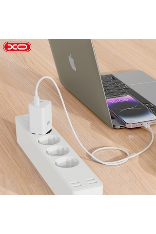 Ce10 Eu 65w Gan Süper Hızlı Şarj Adaptörü Ve Type c To Lightning Kablo Set Apple iPhone Uyumlu iPad