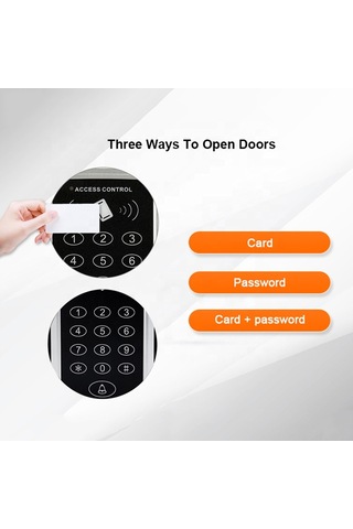 Sonex Rfid Şifreli Kapı Kilidi Kartlı Geçiş Kontrol Göstergeç Sistemi + 10 Tag + 10 Kart