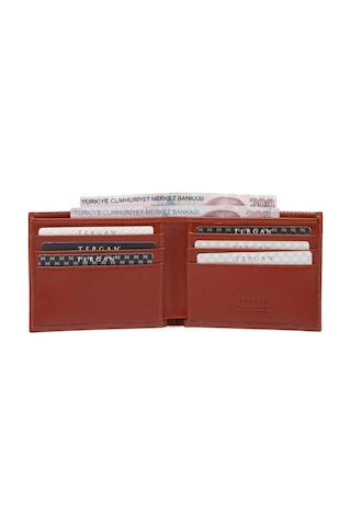 Tergan Taba Deri Erkek Cüzdan - S1ce00001211-b47 Taba