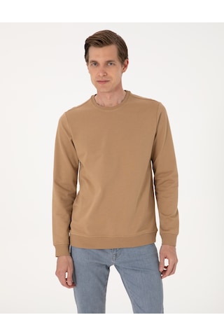 Pierre Cardin Erkek Açık Kahverengi Sweatshirt 50314054-vr002 Açık Kahverengi